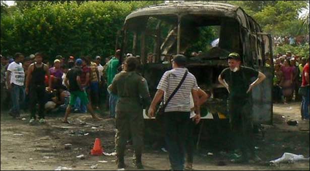 31 children burned to death in Colombia bus accident
